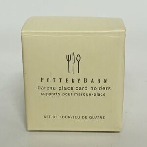 Pottery Barn Barona Place Card Holders 2 Boxes Wedding Party
